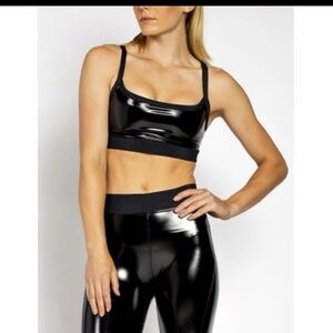 Heroine Sport Glossy Black Bike Shorts